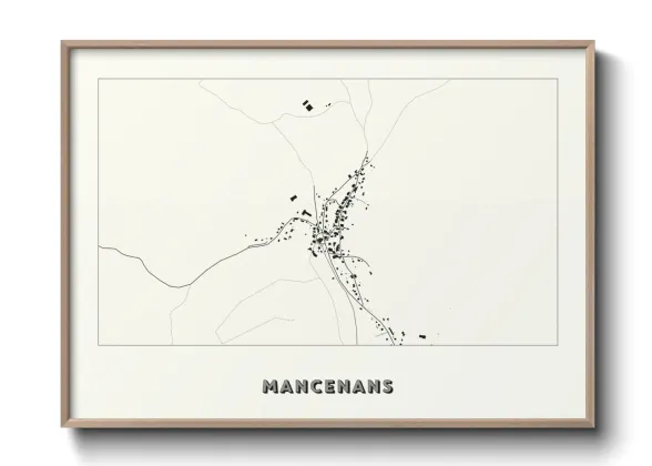 Une affiche de carte sur Mancenans
