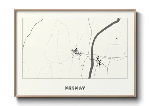 Une affiche de carte sur Mesmay