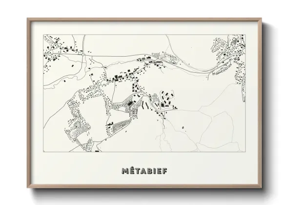 Une affiche de carte sur Métabief