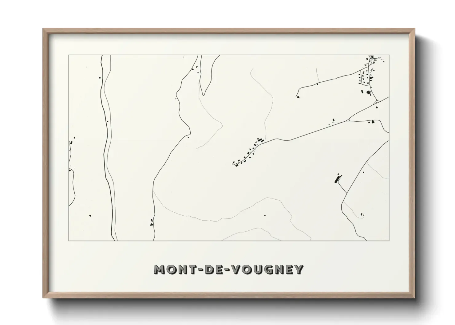 Un poster carteMont-de-Vougney