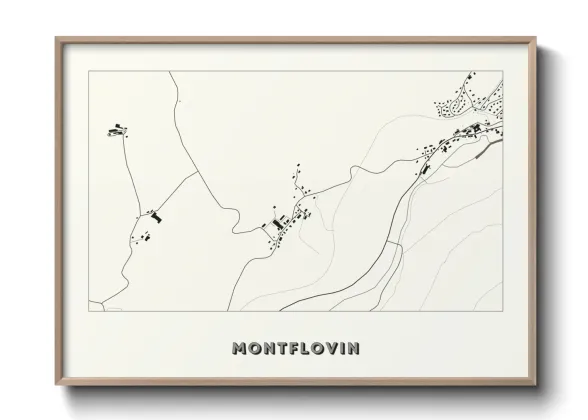 Une affiche de carte sur Montflovin