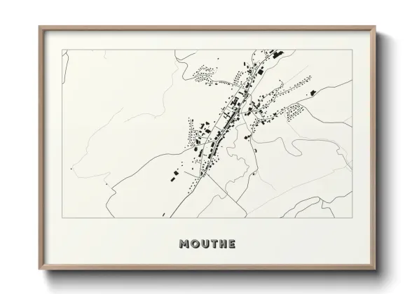 Une affiche de carte sur Mouthe