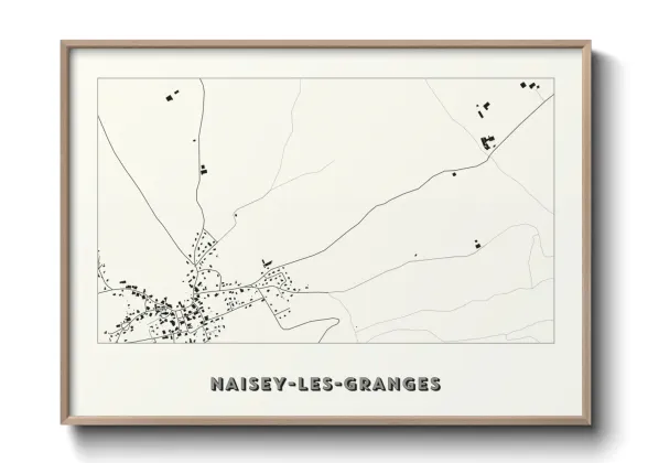 Une affiche de carte sur Naisey-les-Granges