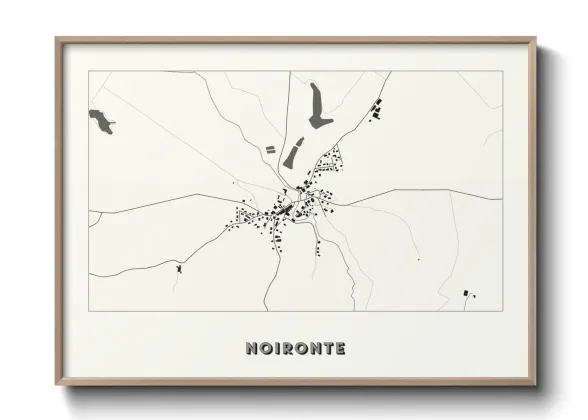 Une affiche de carte sur Noironte