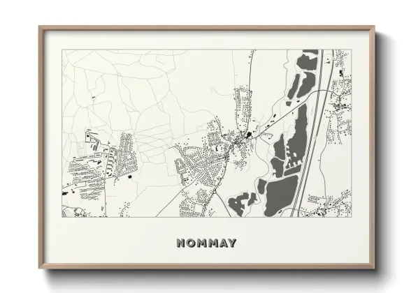 Une affiche de carte sur Nommay