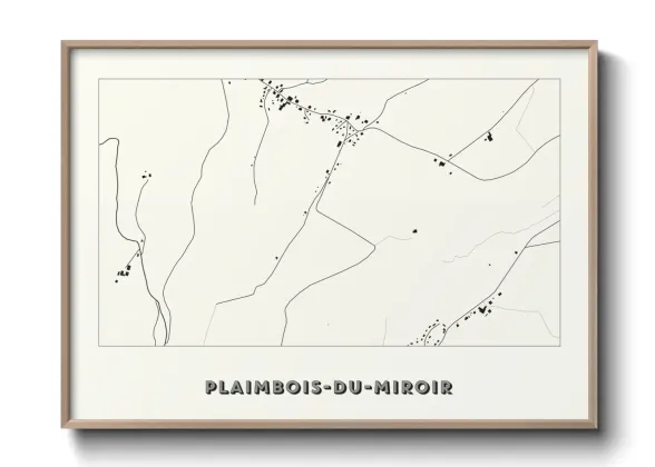 Une affiche de carte sur Plaimbois-du-Miroir