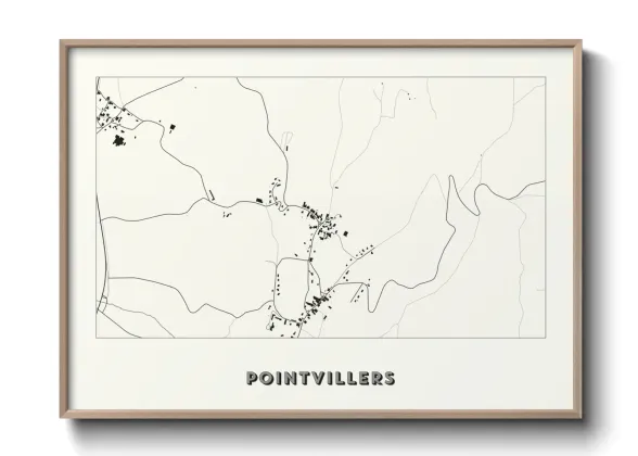 Une affiche de carte sur Pointvillers