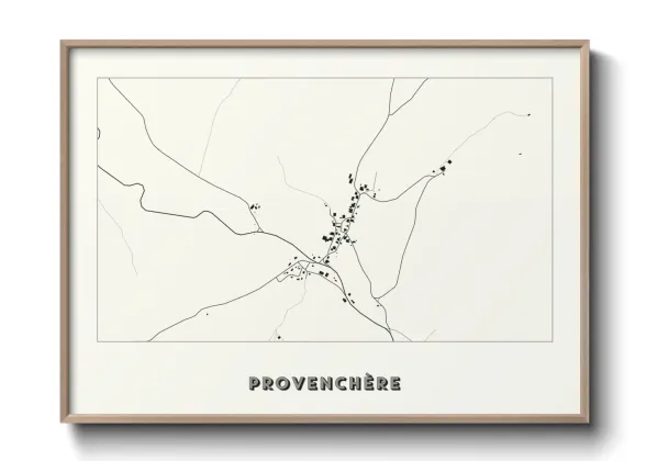 Une affiche de carte sur Provenchère