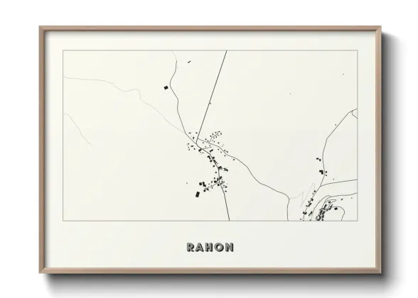 Une affiche de carte sur Rahon