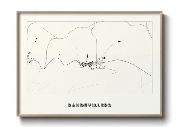 Une affiche de carte sur Randevillers