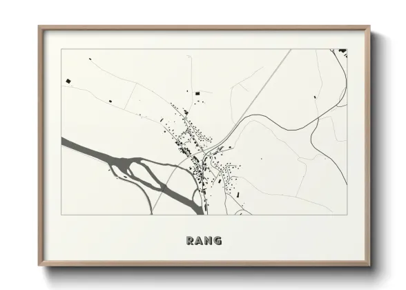 Une affiche de carte sur Rang