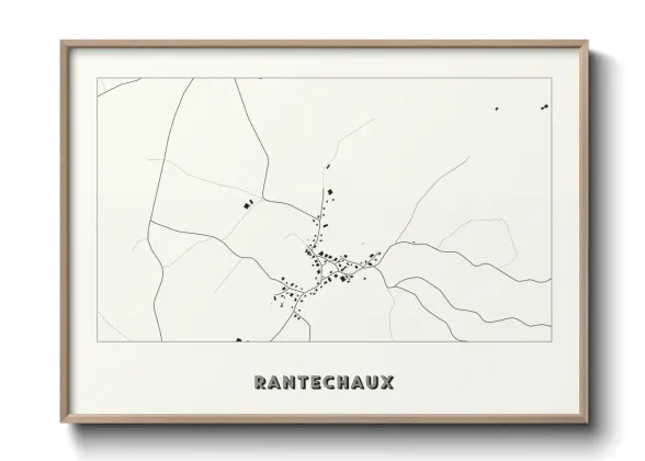Une affiche de carte sur Rantechaux