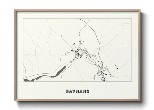 Une affiche de carte sur Raynans