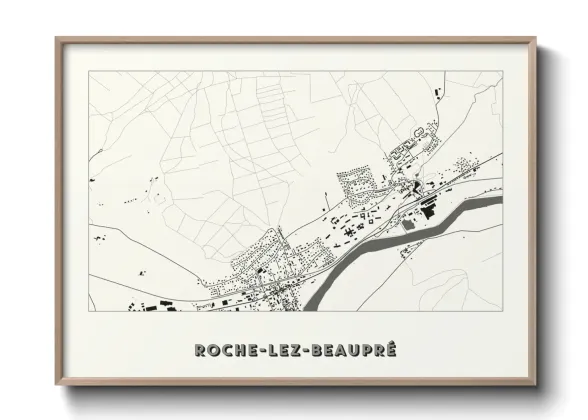 Une affiche de carte sur Roche-lez-Beaupré