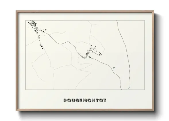 Une affiche de carte sur Rougemontot