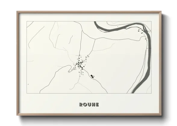 Une affiche de carte sur Rouhe