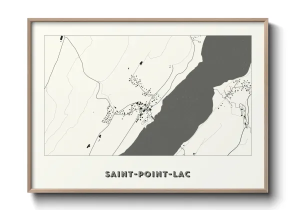 Une affiche de carte sur Saint-Point-Lac
