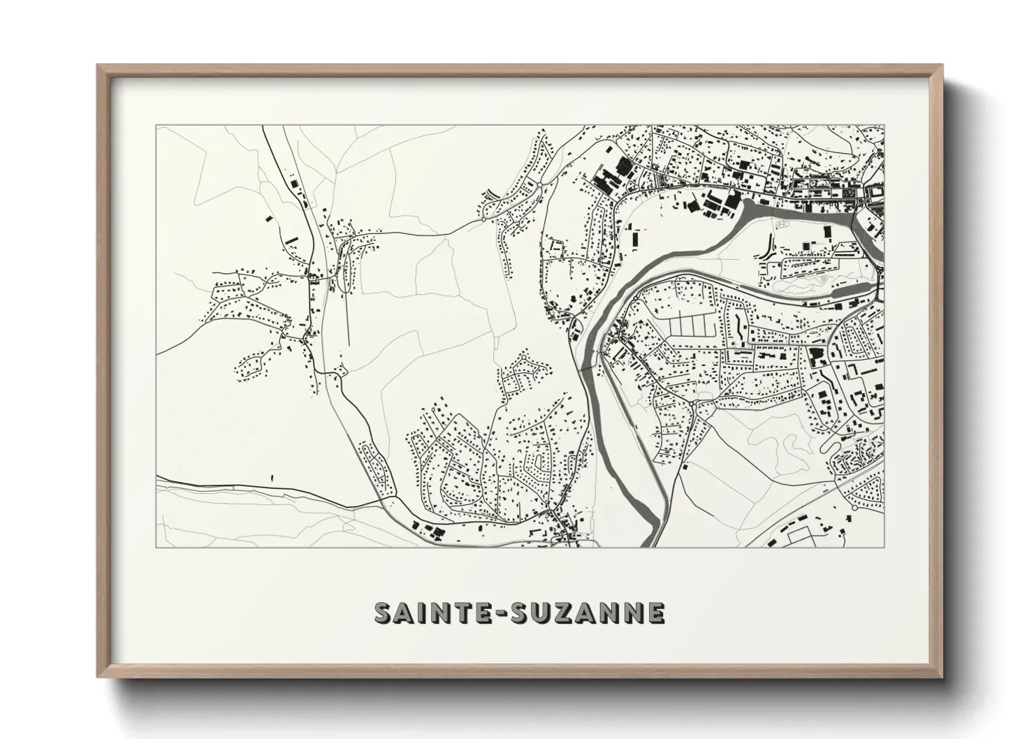 Un poster carteSainte-Suzanne