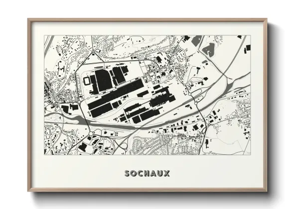 Une affiche de carte sur Sochaux