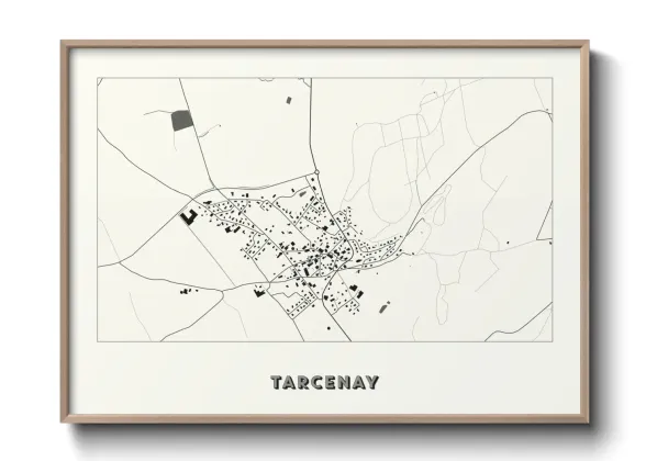 Une affiche de carte sur Tarcenay