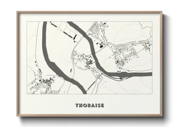 Une affiche de carte sur Thoraise