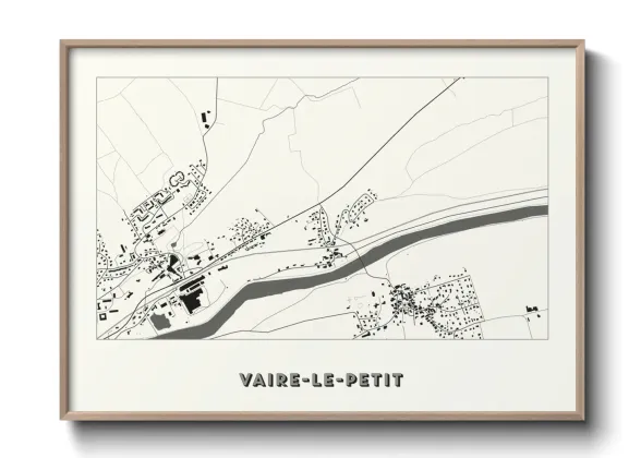 Une affiche de carte sur Vaire-le-Petit