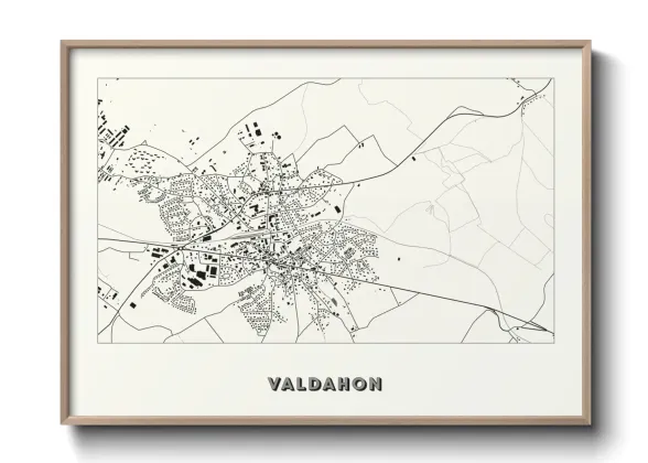 Une affiche de carte sur Valdahon