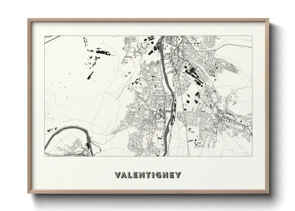 Une affiche de carte sur Valentigney