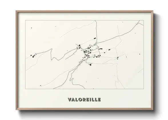 Une affiche de carte sur Valoreille