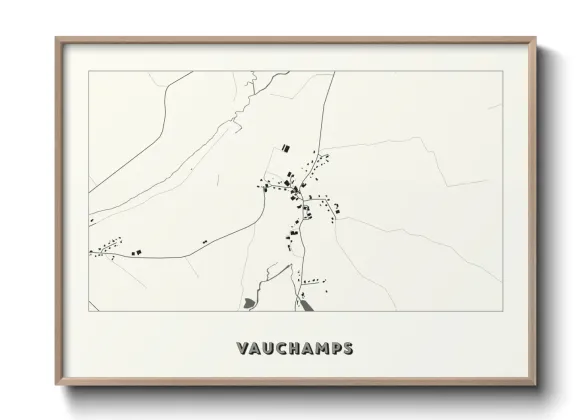 Une affiche de carte sur Vauchamps