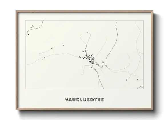 Une affiche de carte sur Vauclusotte
