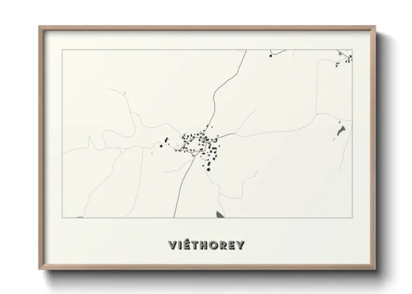 Une affiche de carte sur Viéthorey