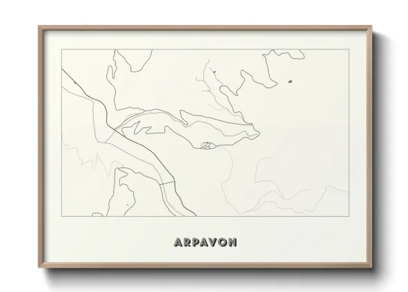 Une affiche de carte sur Arpavon