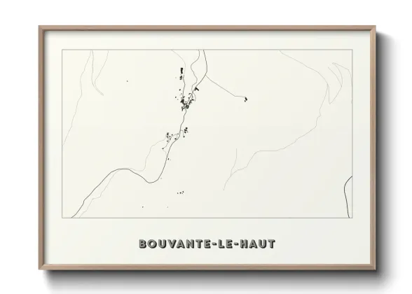Une affiche de carte sur Bouvante-le-Haut
