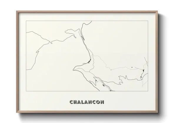 Une affiche de carte sur Chalancon