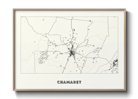Une affiche de carte sur Chamaret