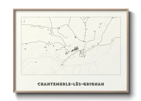 Une affiche de carte sur Chantemerle-lès-Grignan