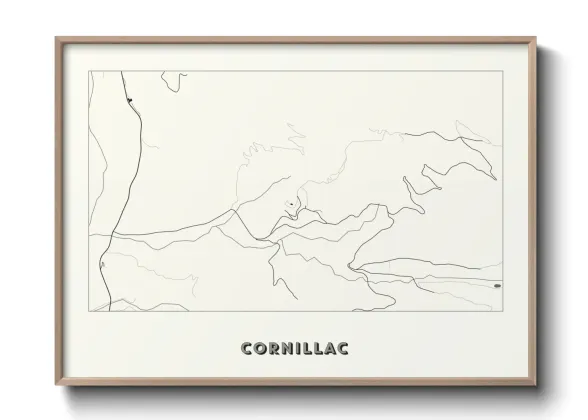 Une affiche de carte sur Cornillac