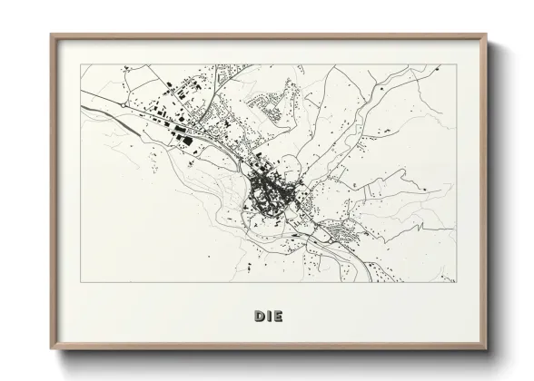 Une affiche de carte sur Die