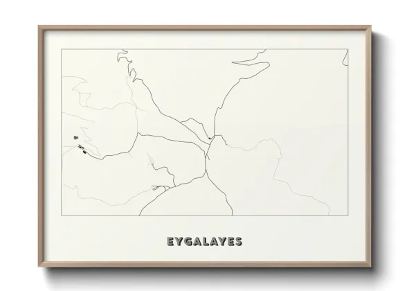 Une affiche de carte sur Eygalayes