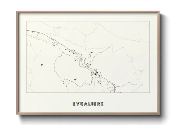 Une affiche de carte sur Eygaliers
