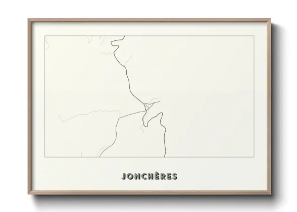 Une affiche de carte sur Jonchères