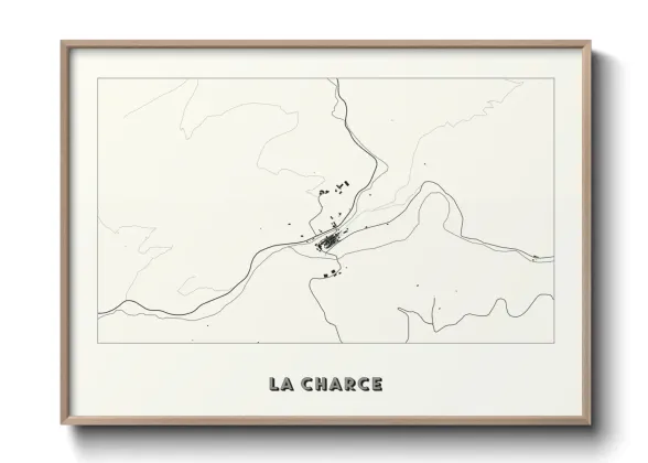 Une affiche de carte sur La Charce