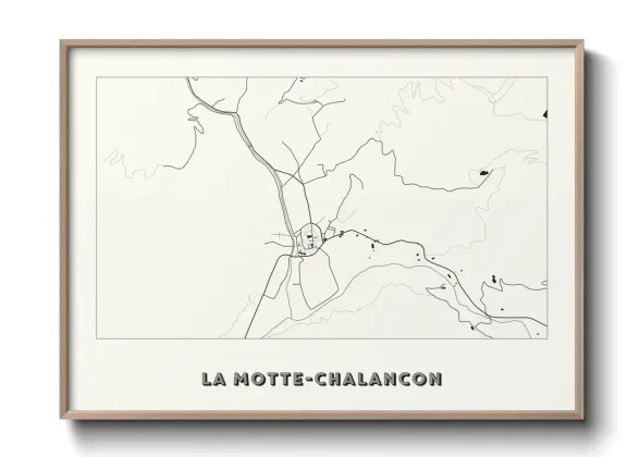 Une affiche de carte sur La Motte-Chalancon