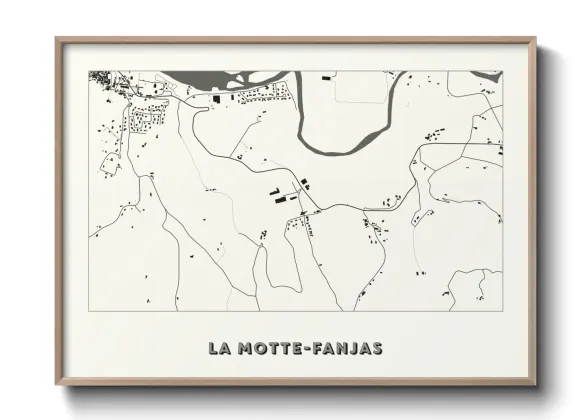 Une affiche de carte sur La Motte-Fanjas