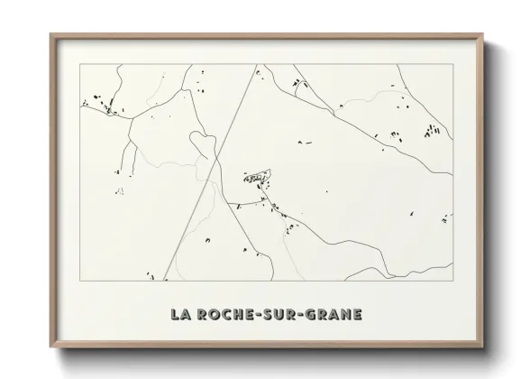 Une affiche de carte sur La Roche-sur-Grane
