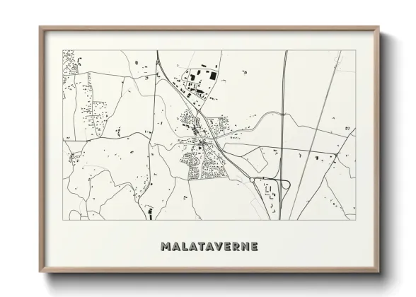 Une affiche de carte sur Malataverne
