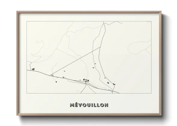 Une affiche de carte sur Mévouillon