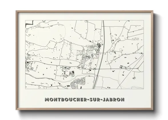 Une affiche de carte sur Montboucher-sur-Jabron