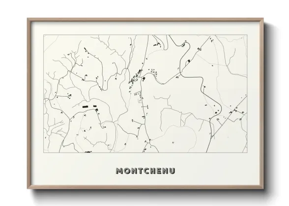 Une affiche de carte sur Montchenu